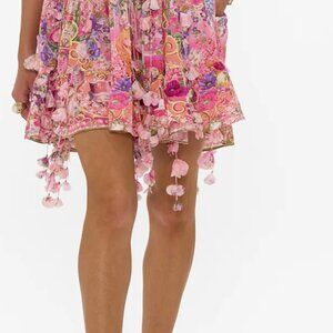 BRAND NEW WITH TAGS - Camilla gathered bust tiered mini dress in pink